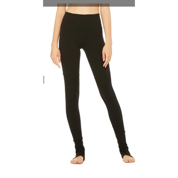 High-Waist Alosoft Flow Legging - Black